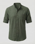 Liam | Men's Shirt Casual Fit Stand-Up Collar 5