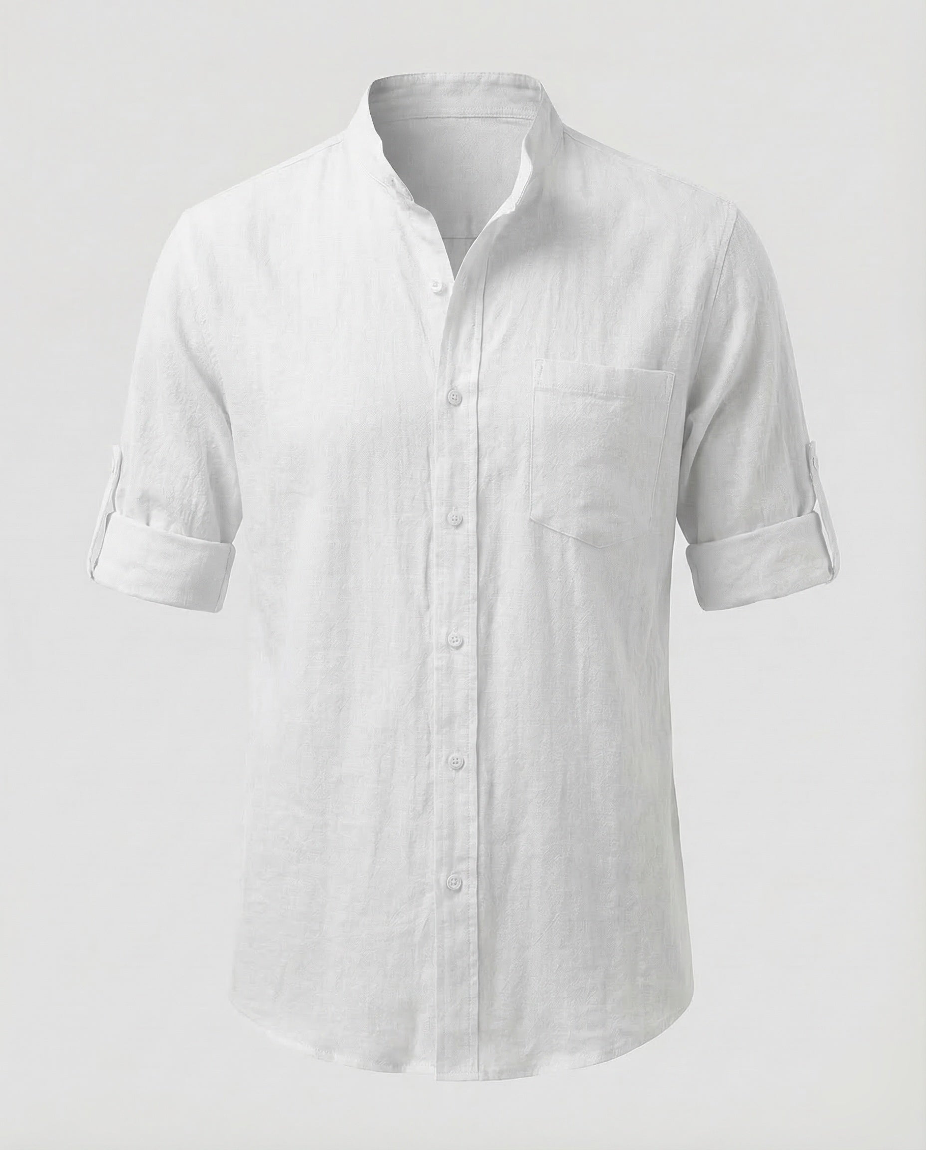 Liam | Men's Shirt Casual Fit Stand-Up Collar 6