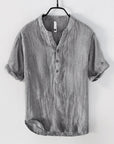 Linen Shirt Button Down Casual Fit For Men 1