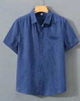 Linen Shirt Relaxed Fit Button Down White 2