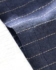 Linen Shorts With Stripes And Relaxed Fit 8