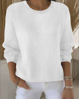 Women's yellow soft knit jumper with relaxed fit