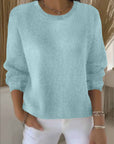 Women's yellow soft knit jumper with relaxed fit