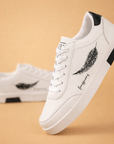 men's classic low-top leather-look sneakers