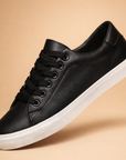 men's classic low-top leather-look sneakers