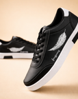 men's classic low-top leather-look sneakers