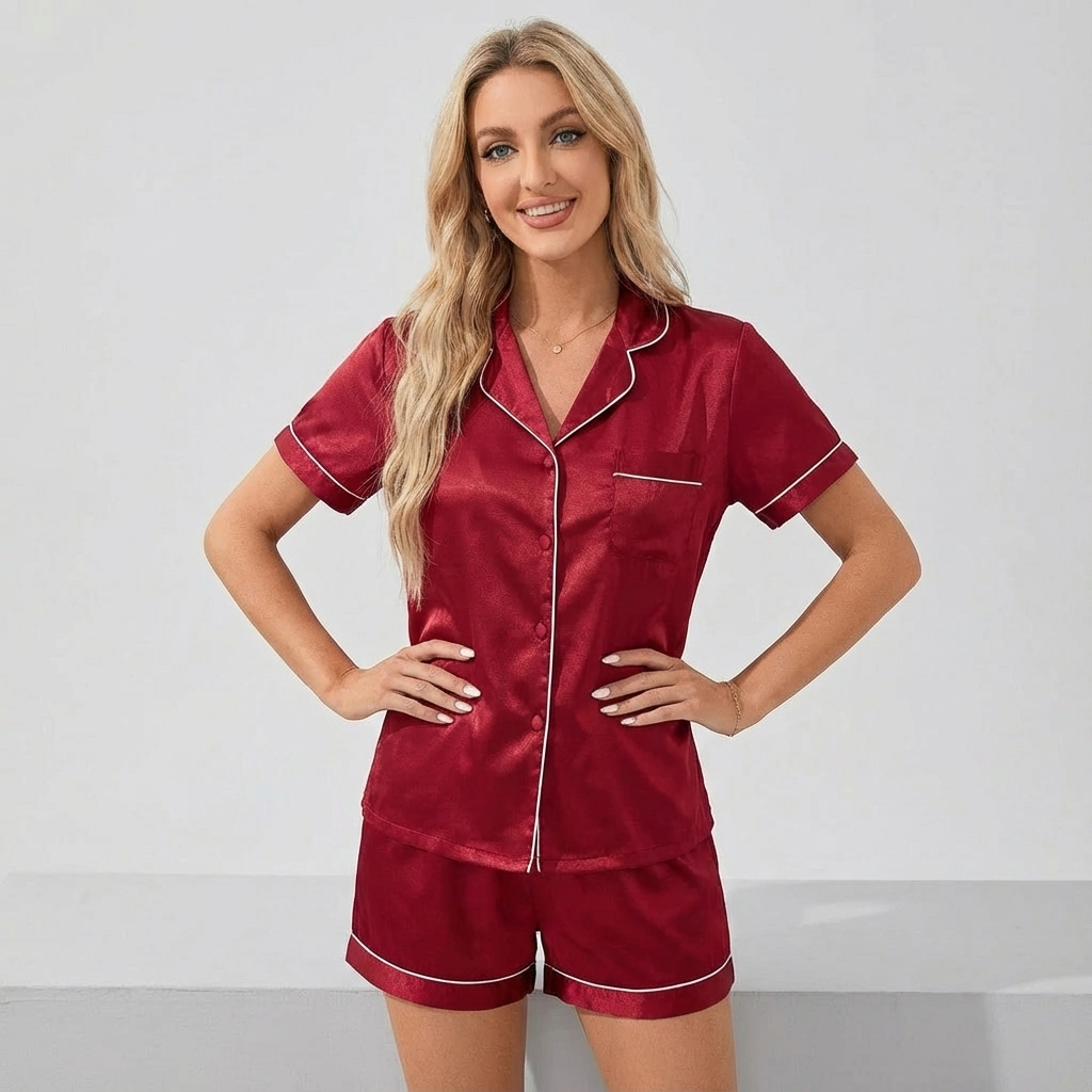 Women’s women's satin pyjama set