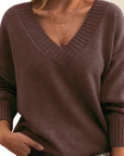 Women's dark grey cashmere jumper in soft knit