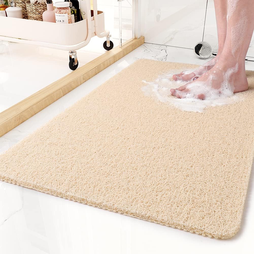 Luxurious Shower Mat for Unisex Soft Non-Slip Microban Quick Dry 3