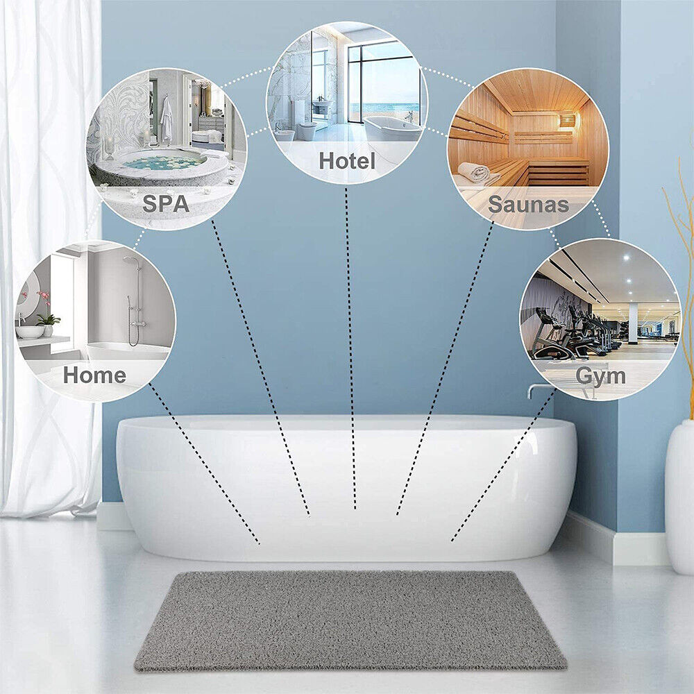 Luxurious Shower Mat for Unisex Soft Non-Slip Microban Quick Dry 5