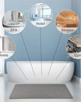 Luxurious Shower Mat for Unisex Soft Non-Slip Microban Quick Dry 5