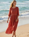 Women’s women's cotton midi dress