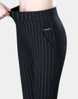 women's high waist slim stretch trousers