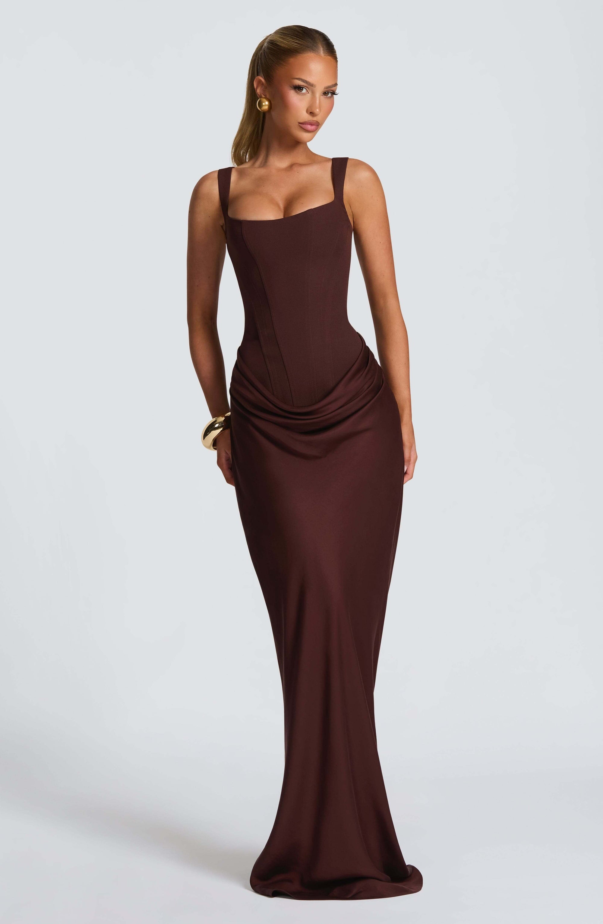 Maxi Dress Black Sleeveless Bodycon Fit 8