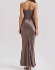 Maxi Dress Elegant Draped Silhouette for Women 1