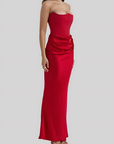 Maxi Dress Elegant Draped Silhouette for Women 5