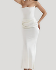 Maxi Dress Elegant Draped Silhouette for Women 7