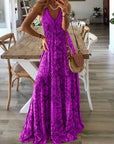 Maxi Dress Floral V Neck Relaxed Fit 2