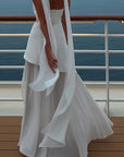 Maxi Dress High Slit Asymmetrical Hem Modern Design Evening Wear 2
