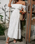 Maxi Dress Off-Shoulder Tiered Summer Style 2