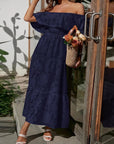 Maxi Dress Off-Shoulder Tiered Summer Style 4