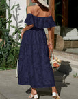 Maxi Dress Off-Shoulder Tiered Summer Style 5