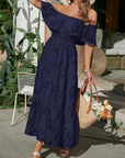 Maxi Dress Off-Shoulder Tiered Summer Style 6