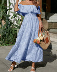 Maxi Dress Off-Shoulder Tiered Summer Style 9