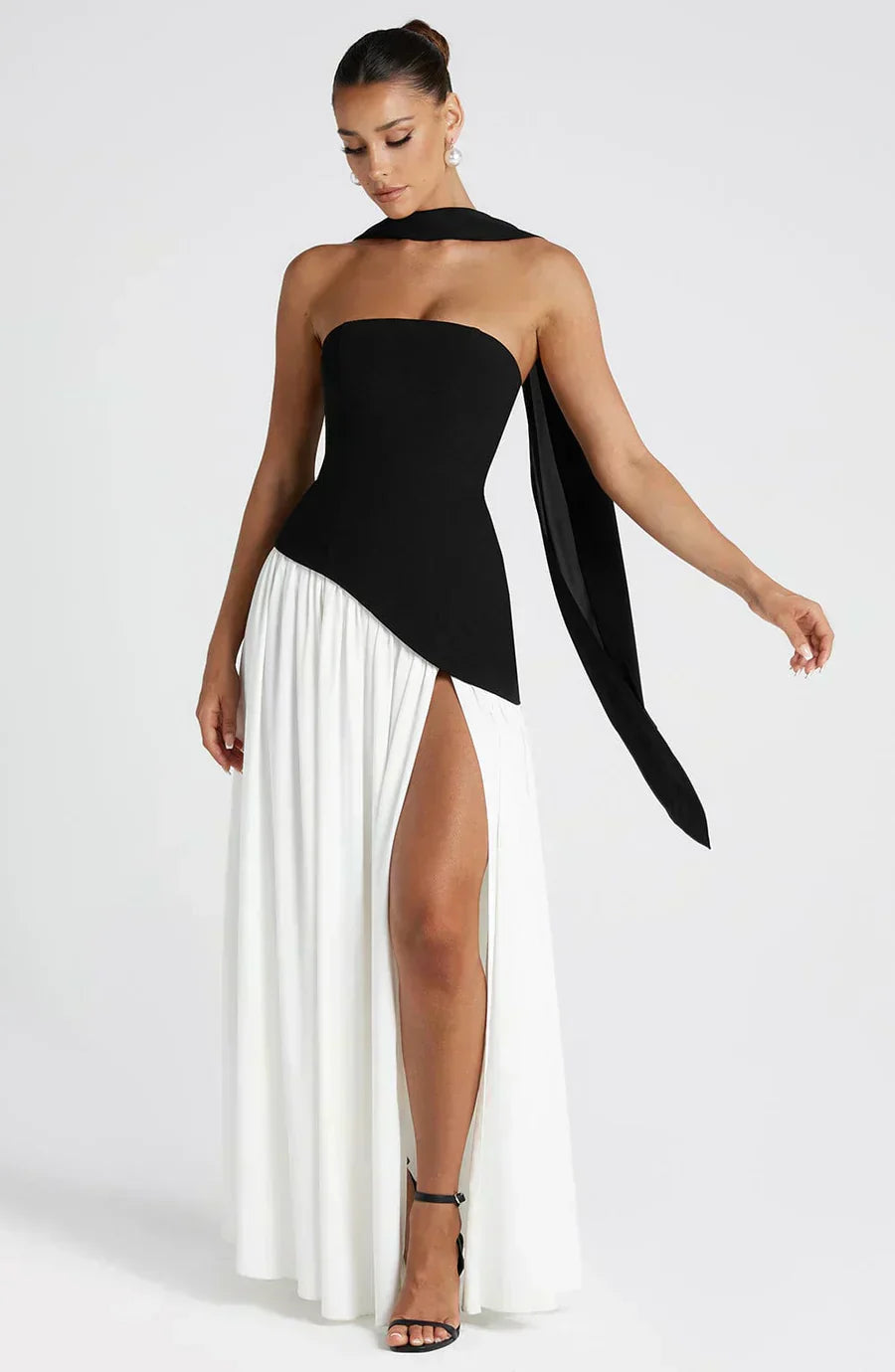 Maxi Dress With High Slit For Women 4