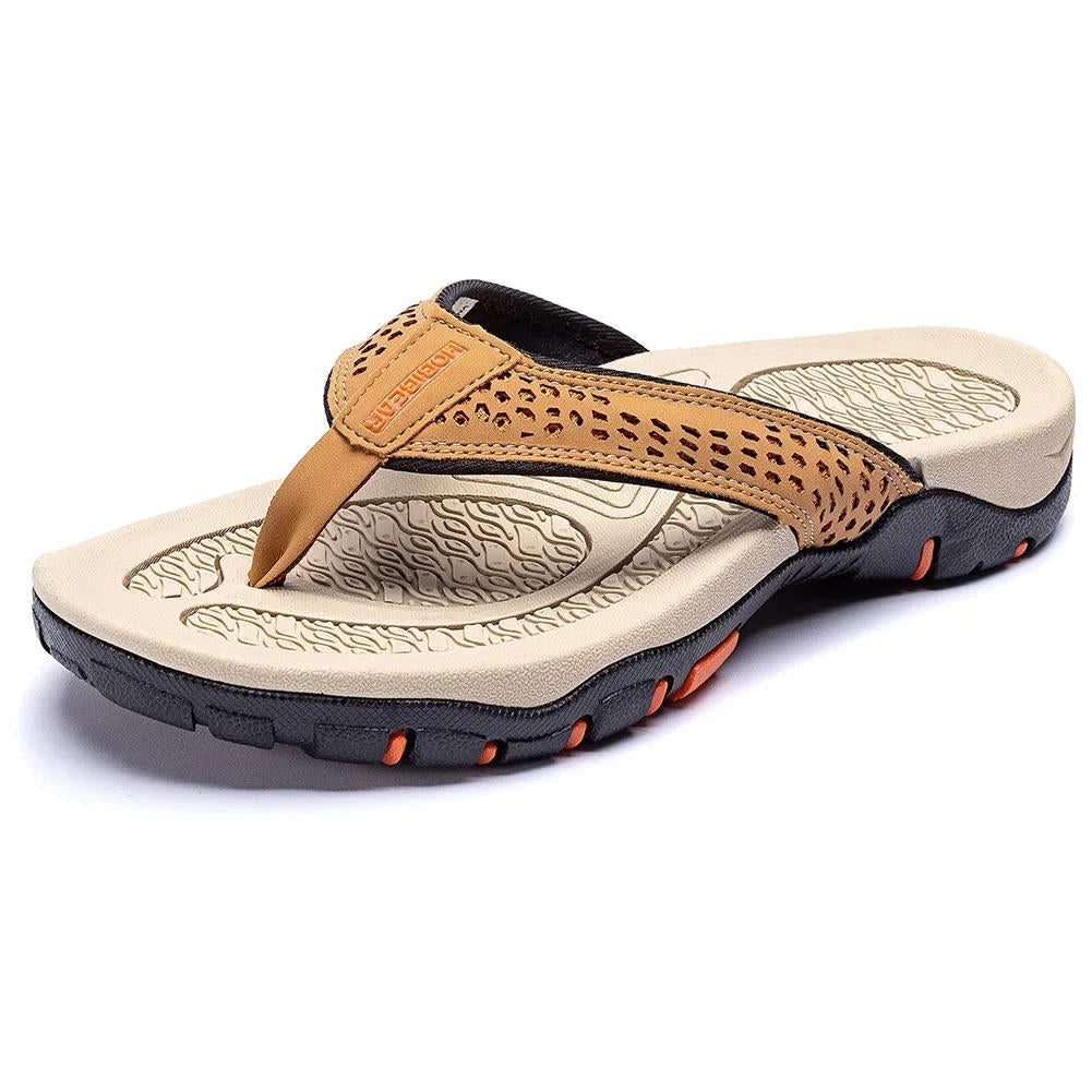 Men's Athletic Flip Flops High Arch Support Water-Resistant Rubber Sole 0