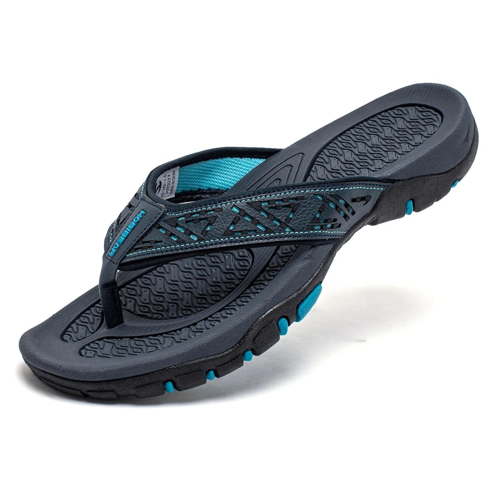 Men's Athletic Flip Flops High Arch Support Water-Resistant Rubber Sole 11