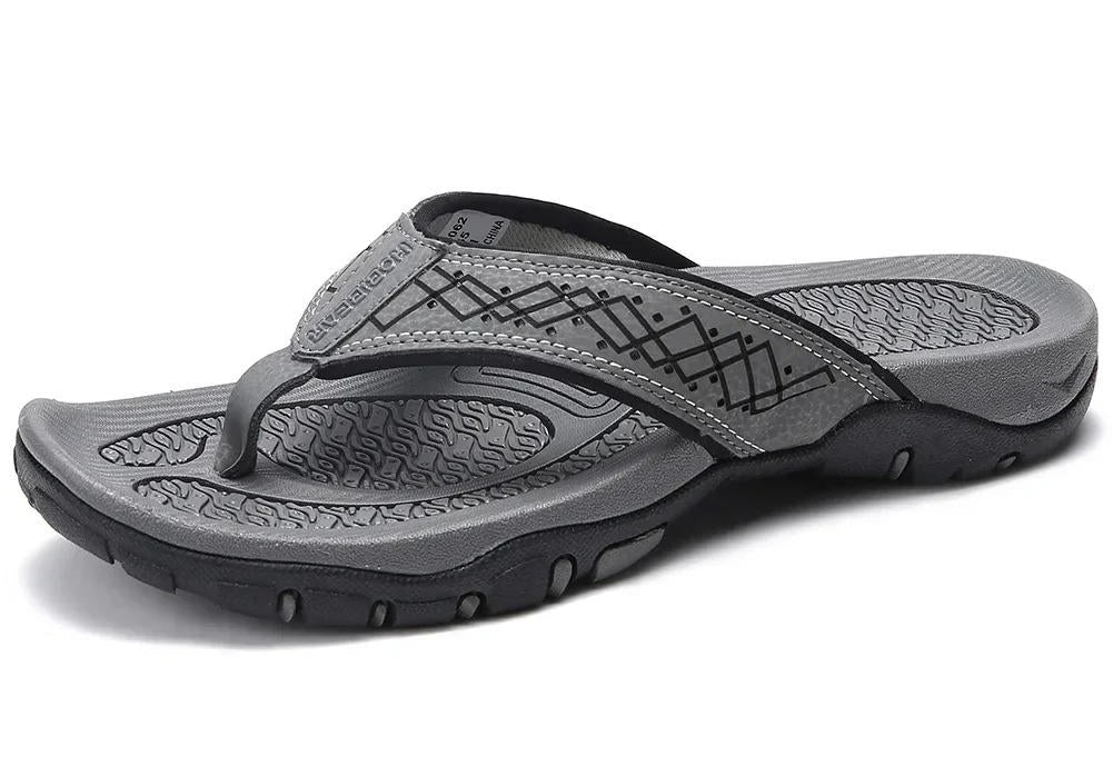 Men's Athletic Flip Flops High Arch Support Water-Resistant Rubber Sole 13
