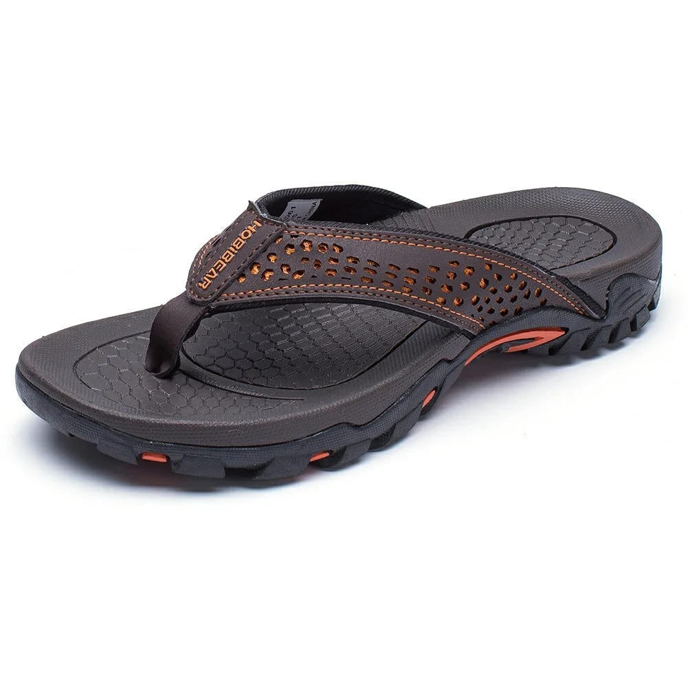 Men's Athletic Flip Flops High Arch Support Water-Resistant Rubber Sole 3