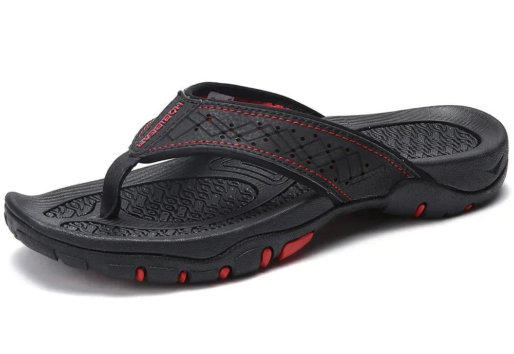 Men's Athletic Flip Flops High Arch Support Water-Resistant Rubber Sole 6