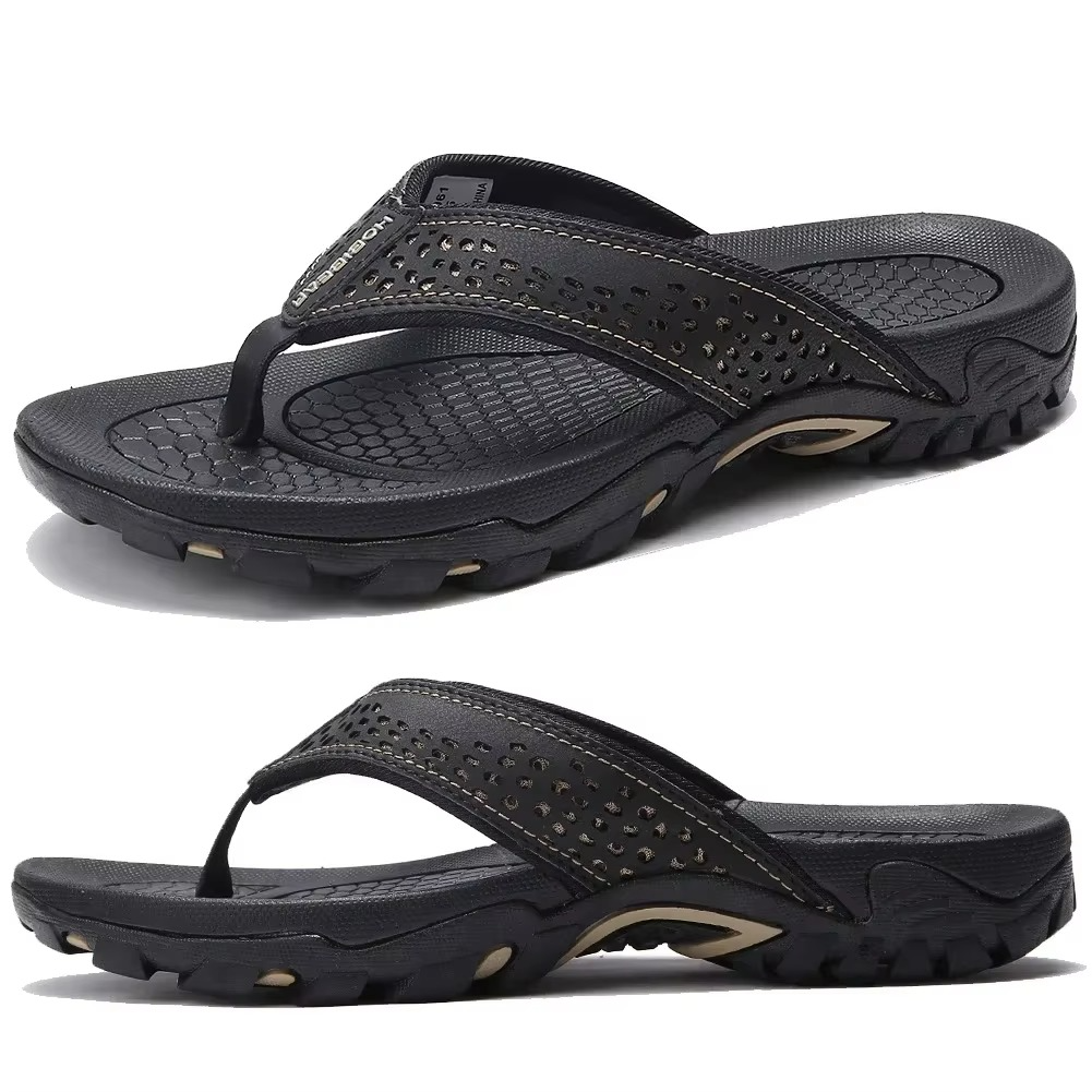 Men's Athletic Flip Flops High Arch Support Water-Resistant Rubber Sole 7
