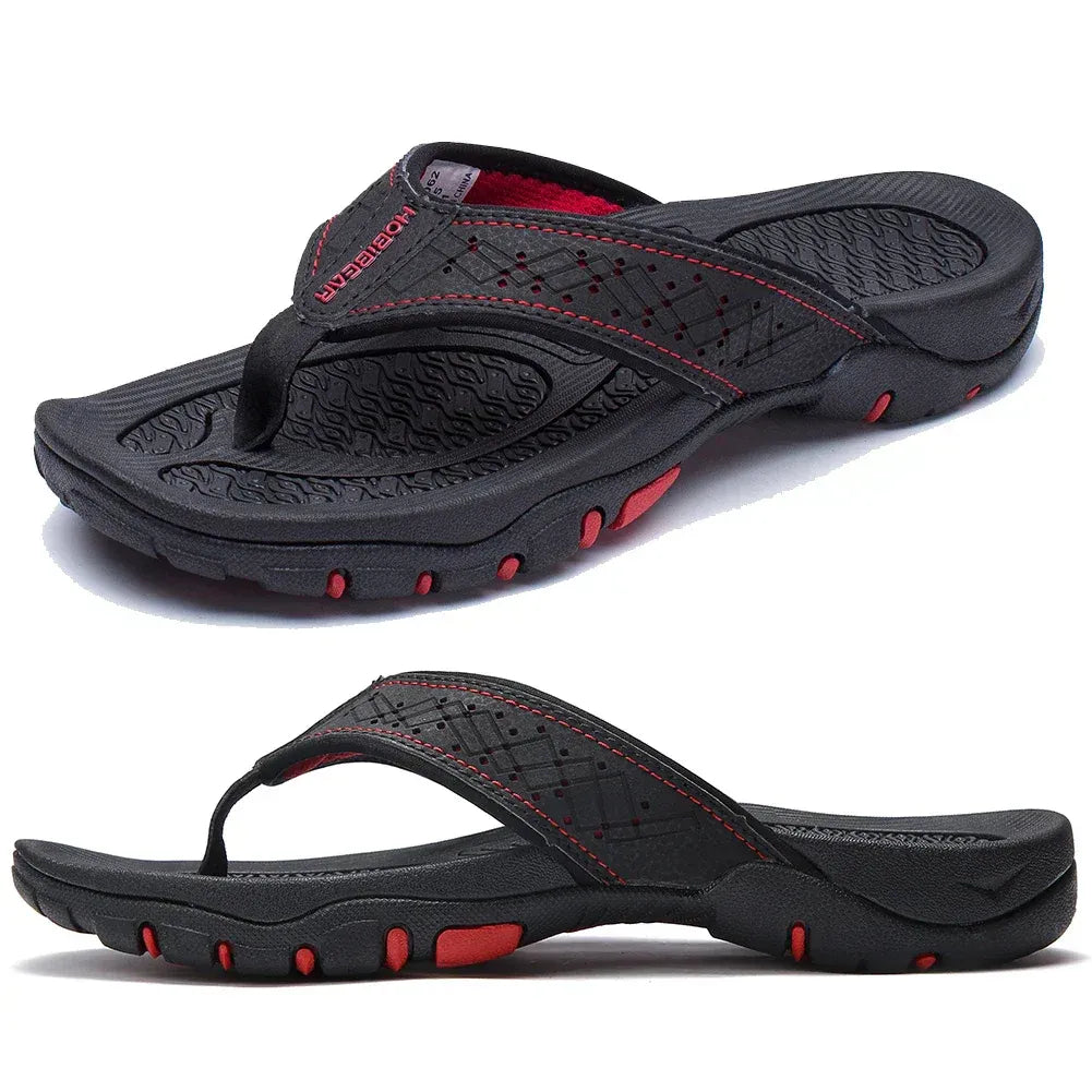 Men's Athletic Flip Flops High Arch Support Water-Resistant Rubber Sole 8