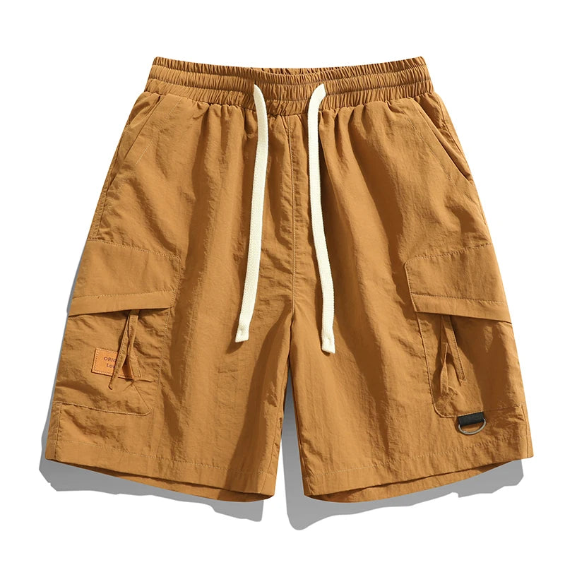 Men's Cargo Shorts With Elastic Waistband 0