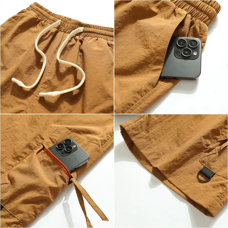 Men's Cargo Shorts With Elastic Waistband 4