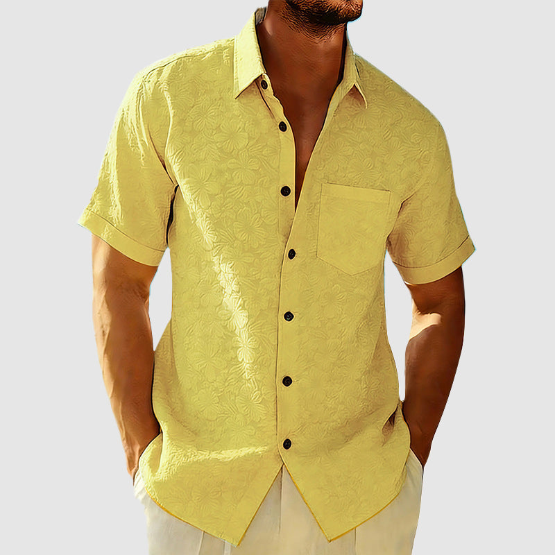 Men's Hawaiian Shirt Floral Short Sleeve Relaxed Fit 2