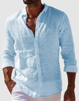 Men's Shirt Long Sleeve Button-Up Relaxed Fit 0