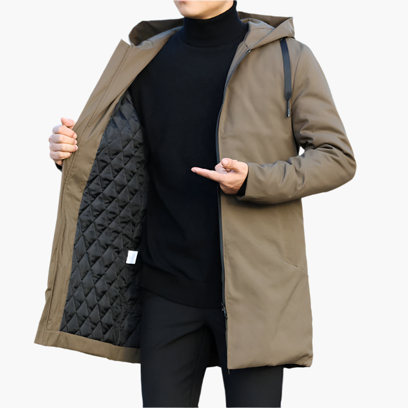 men's hooded waterproof windproof winter jacket for outdoor and everyday use