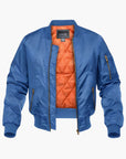Men's quilted bomber jacket streetwear urban style in black