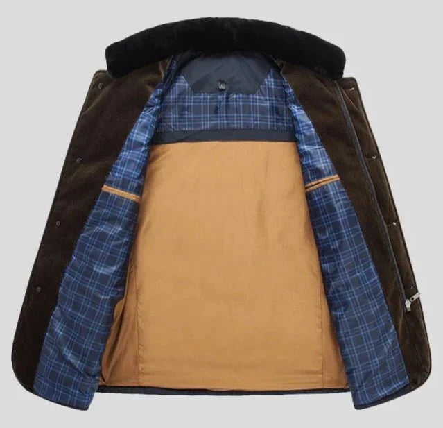 men's tailored quilted jacket in business casual style