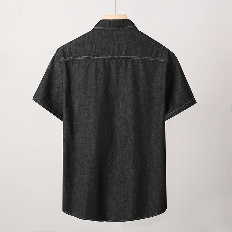 Mens Short Sleeve Button Up With Pockets 2