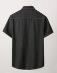 Mens Short Sleeve Button Up With Pockets 2