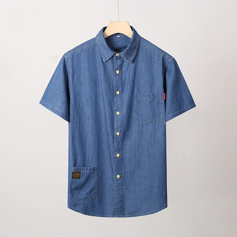 Mens Short Sleeve Button Up With Pockets 4