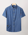Mens Short Sleeve Button Up With Pockets 4