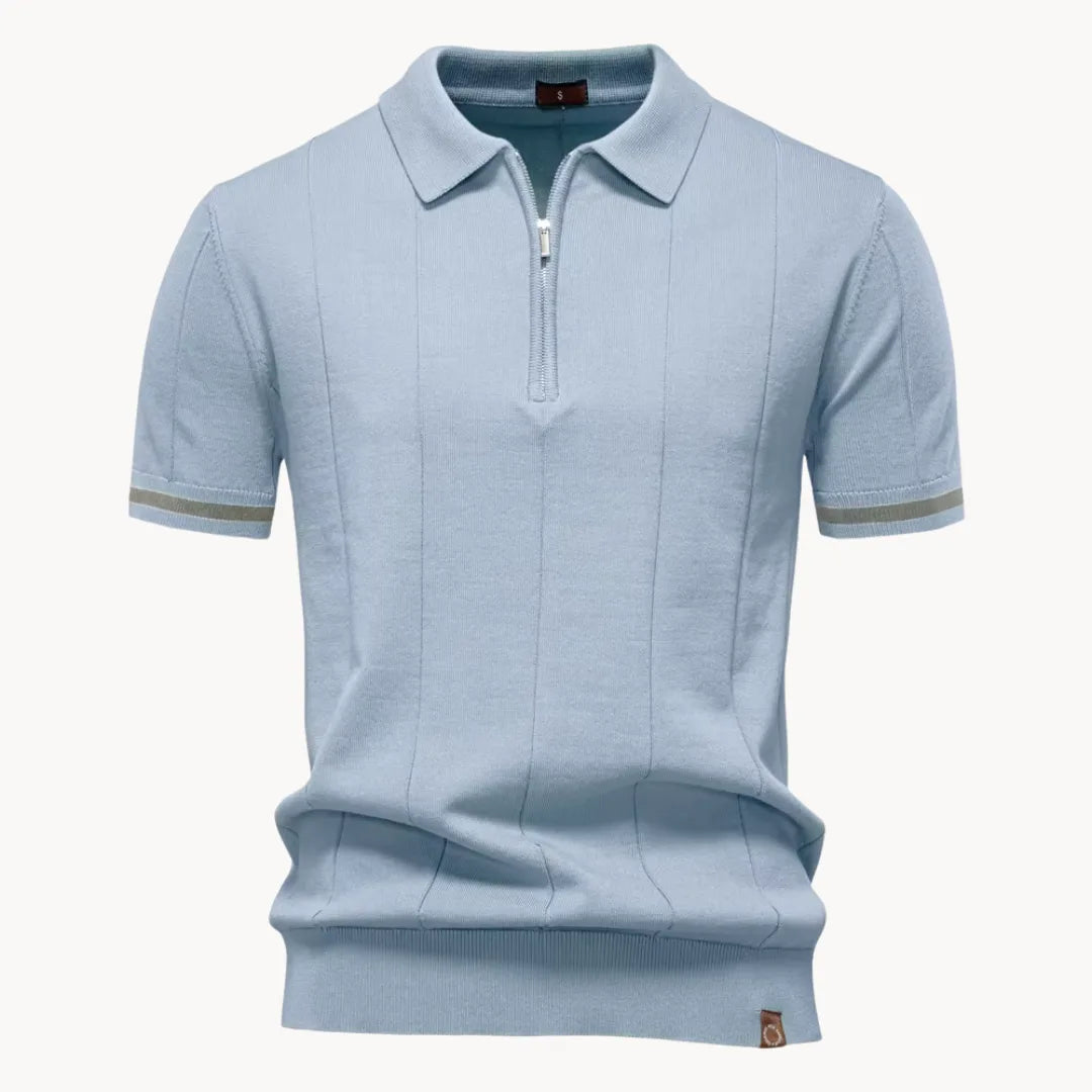 Modern Men's Polo Shirt Slim Fit Quarter Zip 6