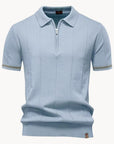 Modern Men's Polo Shirt Slim Fit Quarter Zip 6