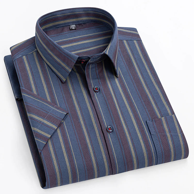 Modern Men's Shirt Short Sleeve Tailored Fit 0